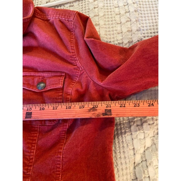 Christopher & Banks Jacket Women’s Burnt Orange Corduroy Sz XL Fitted Western - Picture 8 of 10